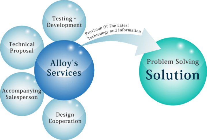 Alloy’s services throughout support
